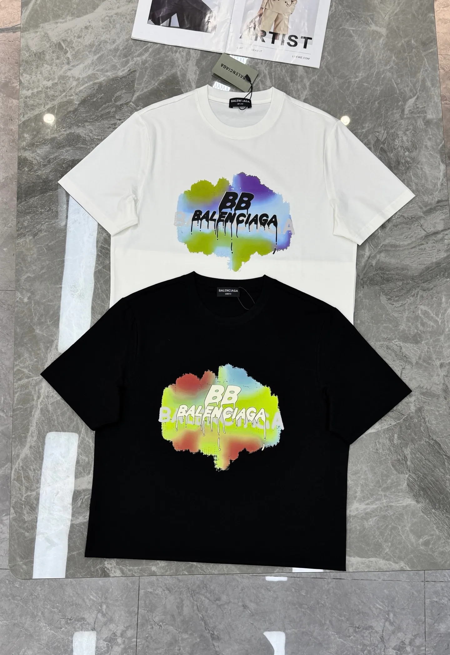 ⚜️ Balenciaga BB T ， + ，Black“BB” “BALENCIAGA” ！ ， . Breathable， OK✨ ， Sneakers， get ！ ：Black.White.Sizes：M-3XL（S 4xl ） ！175/145 XL